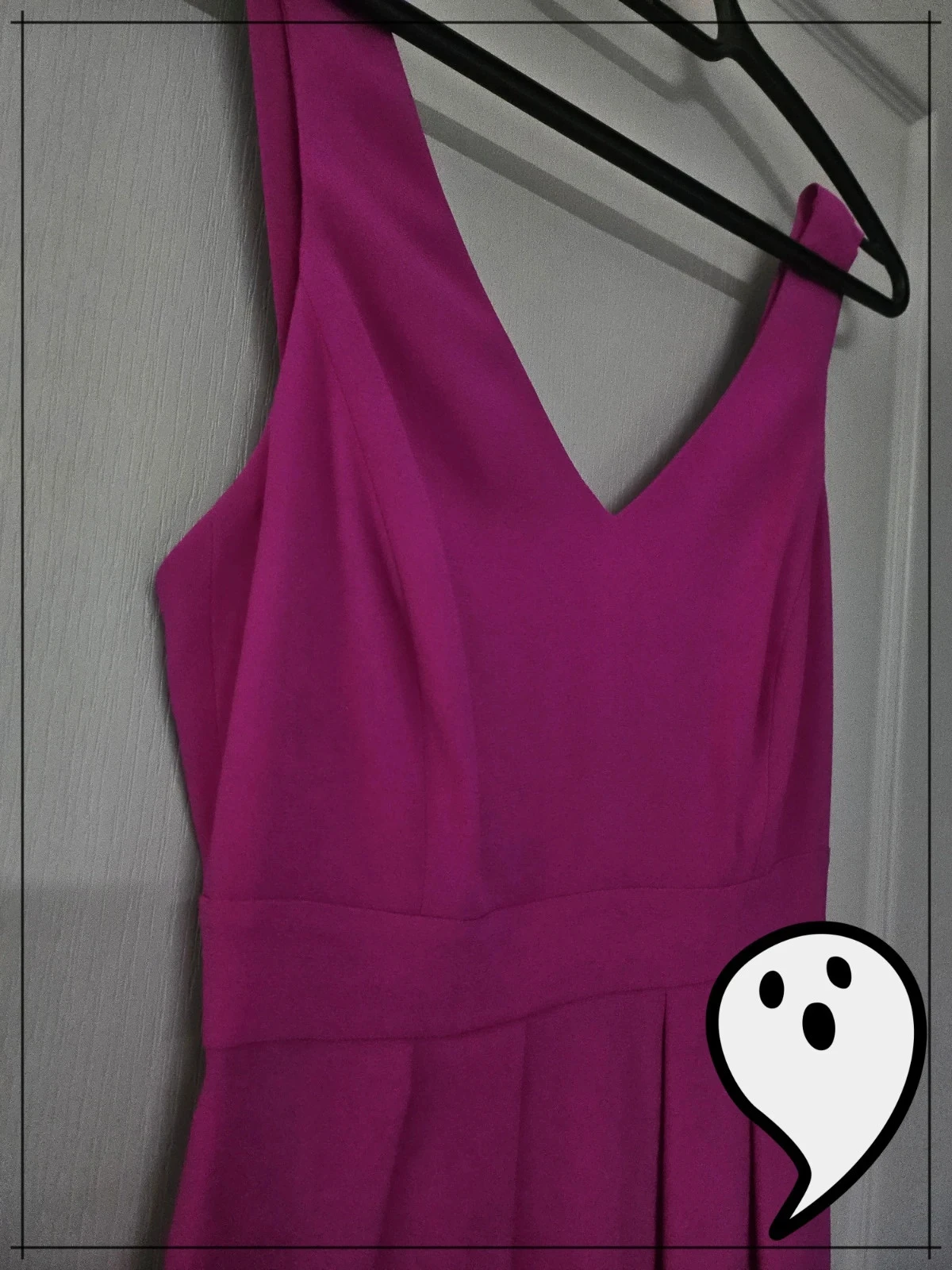 Vestido de patinadora Claudie Pierlot fucsia T36 – cruzado y nudo estilo lolita pin up – photo 3